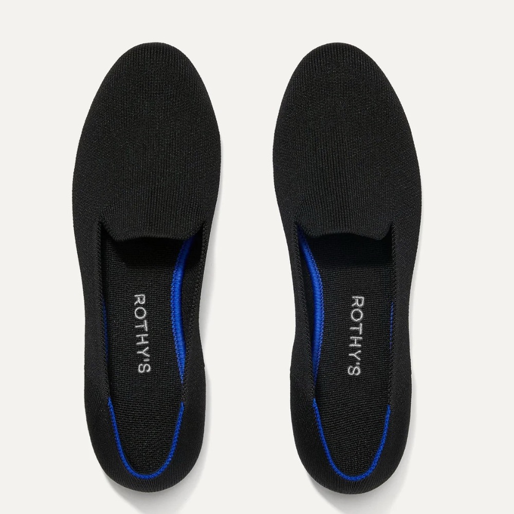 Rothy's Women's Black and Blue Loafers
